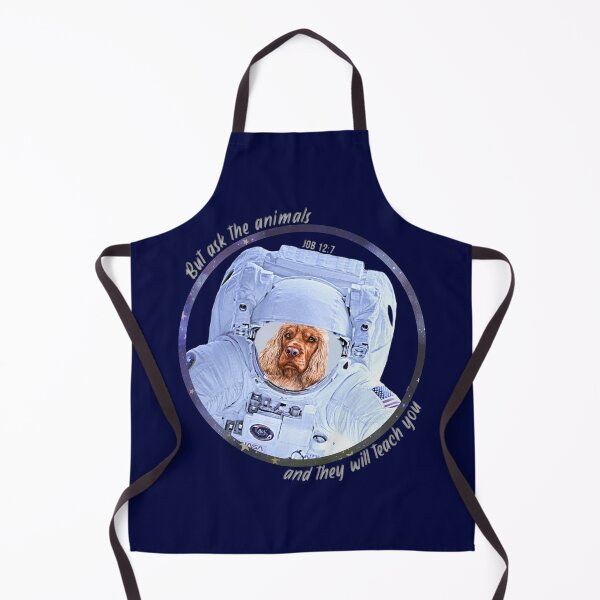 Item preview, English Cocker Spaniel Astronaut in Space Bible Verse Ask the Animals Job 12:7 designed and sold by TheKingdomAttic.