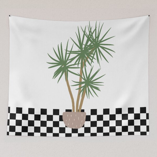 Item preview, Checkerboard Floor Indoor Houseplant Yucca Palm designed and sold by KathrinLegg.