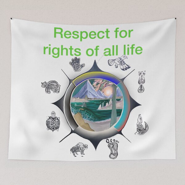 Item preview, Respect the rights of all life - simple message to save our Biodiversity  designed and sold by SpArtk.