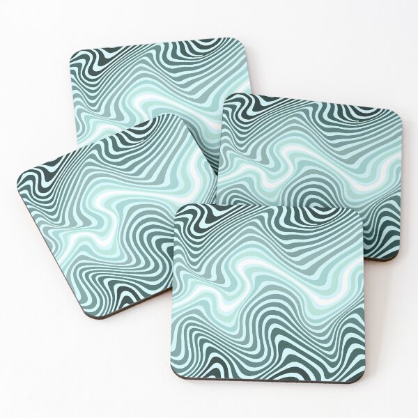 Item preview, Optical Waves Aquamarine designed and sold by Careful Disorder.