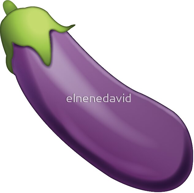 Eggplant Emoji Stickers By Elnenedavid Redbubble