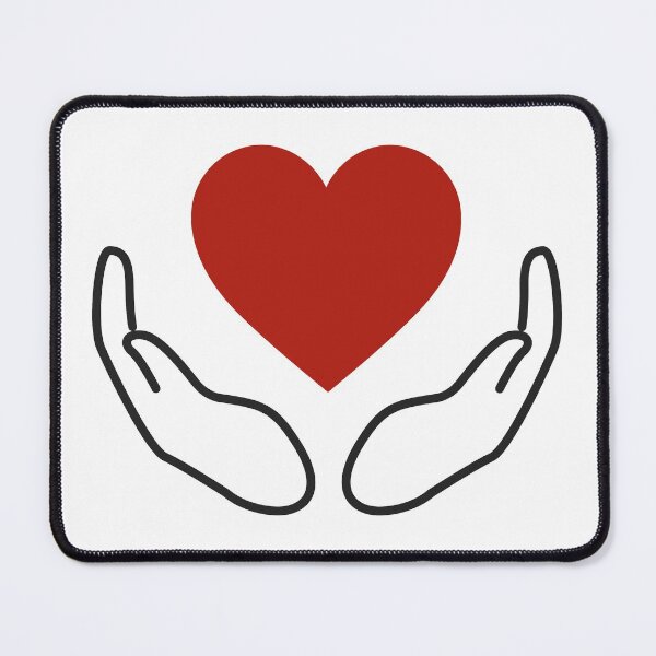 Item preview, Charity logo, hands supporting heart t-shirt designed and sold by ougraz24.