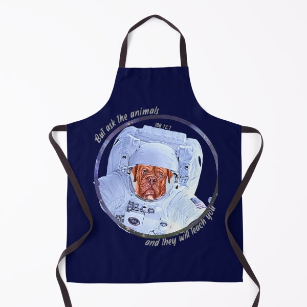 Item preview, French Mastiff Astronaut in Space Bible Verse Ask the Animals Job 12:7 designed and sold by TheKingdomAttic.