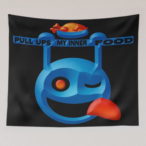 Item preview, PULL UPS MY INNER FOOD - EXCELLENT MOTIVATIONAL SLOGAN FOR PULL UPS LOVERS. designed and sold by Ralek.