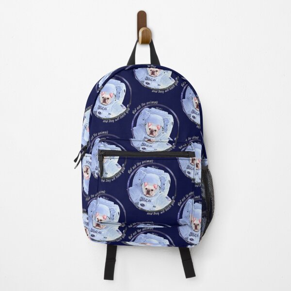 Item preview, Frenchie Dog Astronaut in Space Bible Verse Ask the Animals Job 12:7 designed and sold by TheKingdomAttic.