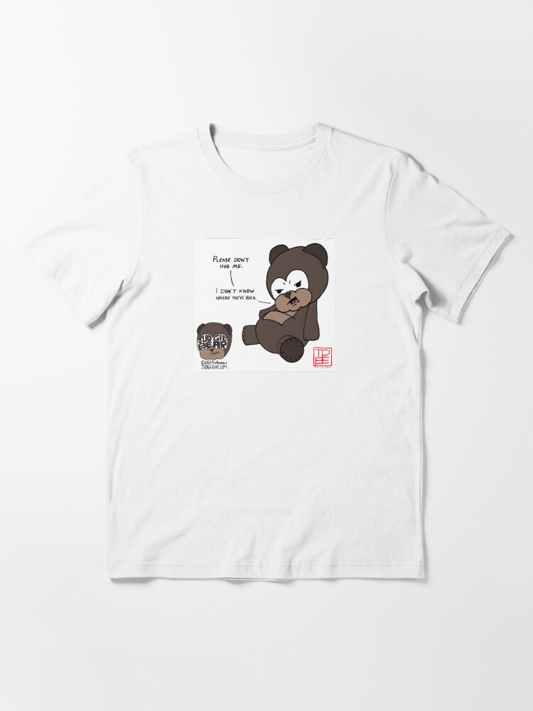 Thumbnail 2 of 7, Essential T-Shirt, Judgie Bear Please Don't Hug Me designed and sold by Pete Nicholls.