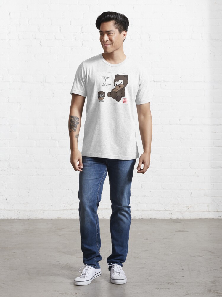Thumbnail 5 of 7, Essential T-Shirt, Judgie Bear Please Don't Hug Me designed and sold by Pete Nicholls.