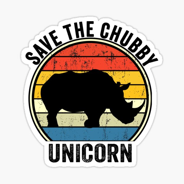Vista previa del artículo con la obra «Salva al unicornio regordete», diseñado y vendido por Bafalo.