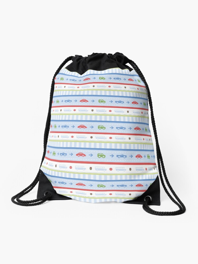 Thumbnail 1 of 3, Drawstring Bag, Beep Beep Vintage Car designed and sold by amalou.