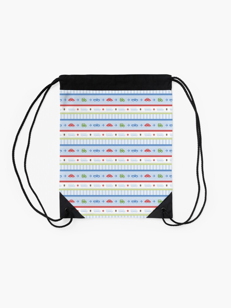 Thumbnail 2 of 3, Drawstring Bag, Beep Beep Vintage Car designed and sold by amalou.