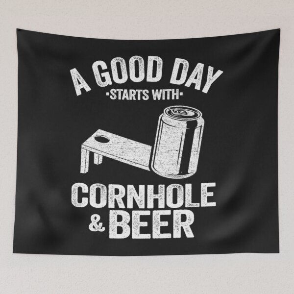 Item preview, Good day starts cornhole beer drink designed and sold by StarcyWol.