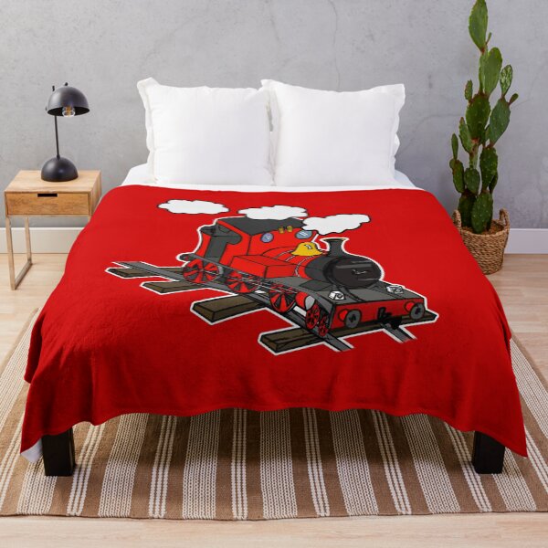Item preview, Train Steam Locomotive Railway Enthusiasts Model Railroad (Red) designed and sold by doodlerob.