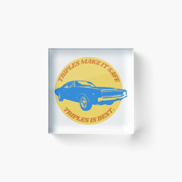 Item preview, I Think You Should Leave, Blue Nova, Diner Wink. Yellow Circle, Triples Make it Safe, Triples is Best, ITYSL designed and sold by cutequirkystuff.