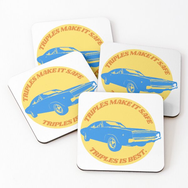 Item preview, I Think You Should Leave, Blue Nova, Diner Wink. Yellow Circle, Triples Make it Safe, Triples is Best, ITYSL designed and sold by cutequirkystuff.