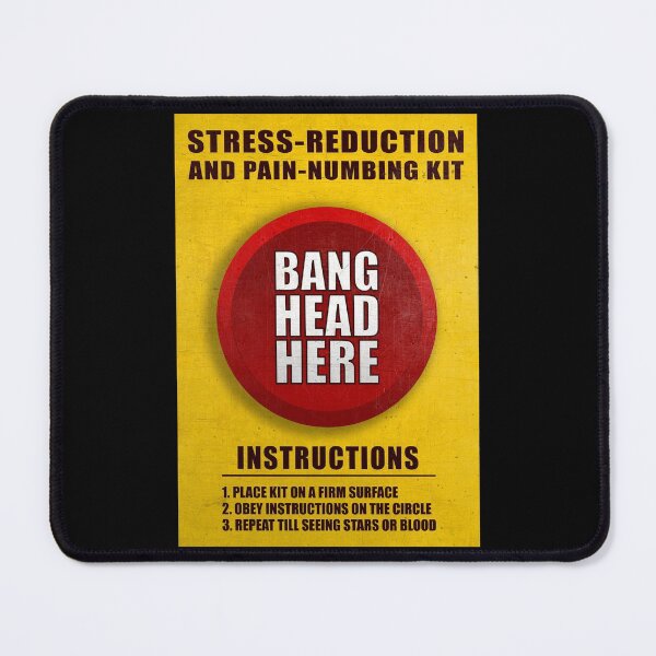 Item preview, Stress Reduction - Bang Head Here!!! designed and sold by Groenendijk.