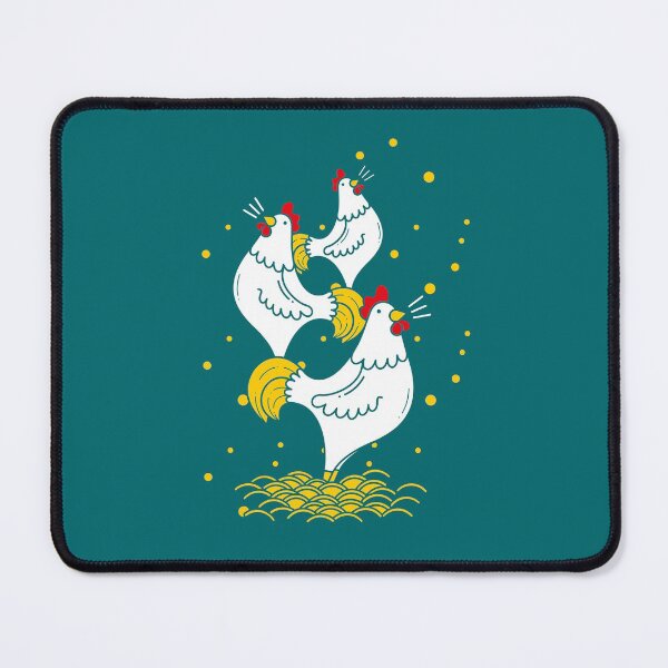 Item preview, Three French hens designed and sold by Deckidea.