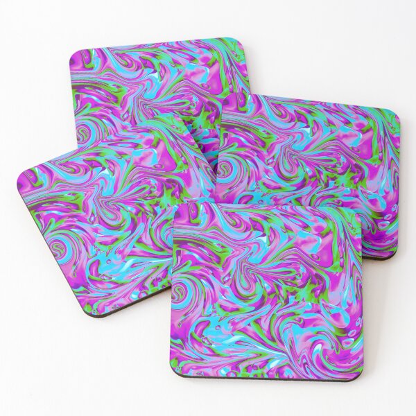 Item preview, Abstract Complementary Colors Purple Green Swirl  designed and sold by Deborah Camp.