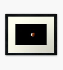 Blood Moon Travelling Alone Framed Print