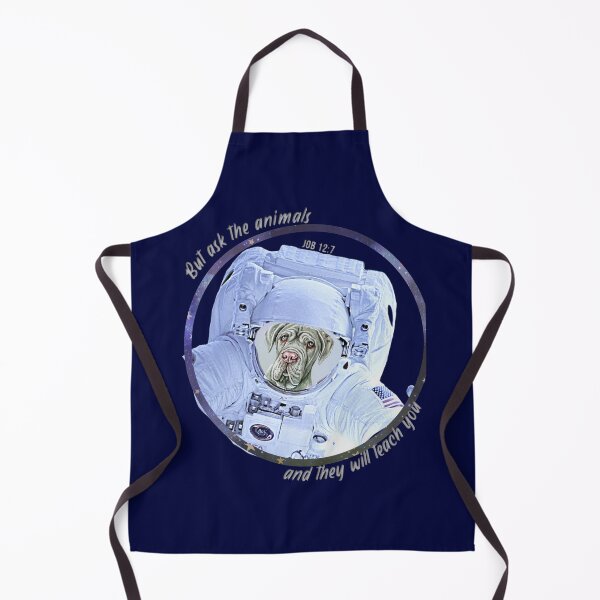 Item preview, Neapolitan Mastiff Dog Astronaut in Space Bible Verse Ask the Animals Job 12:7 designed and sold by TheKingdomAttic.