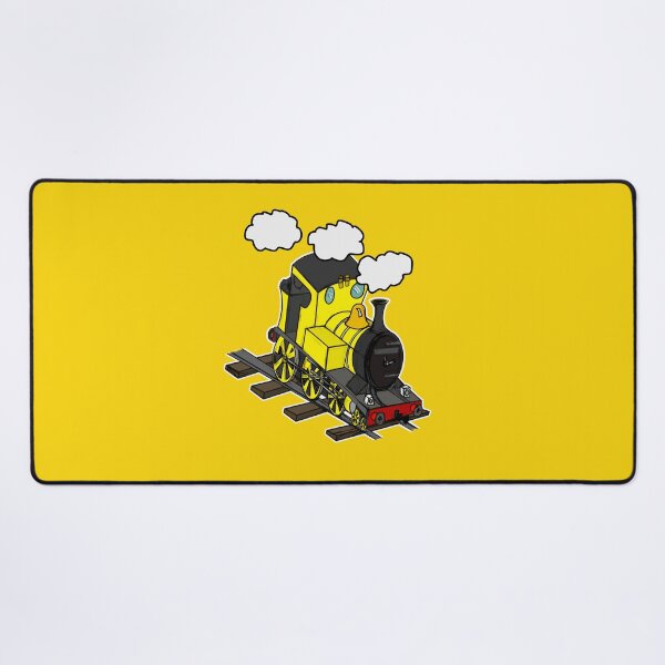 Item preview, Train Steam Locomotive Railway Enthusiasts Model Railroad (Yellow) designed and sold by doodlerob.