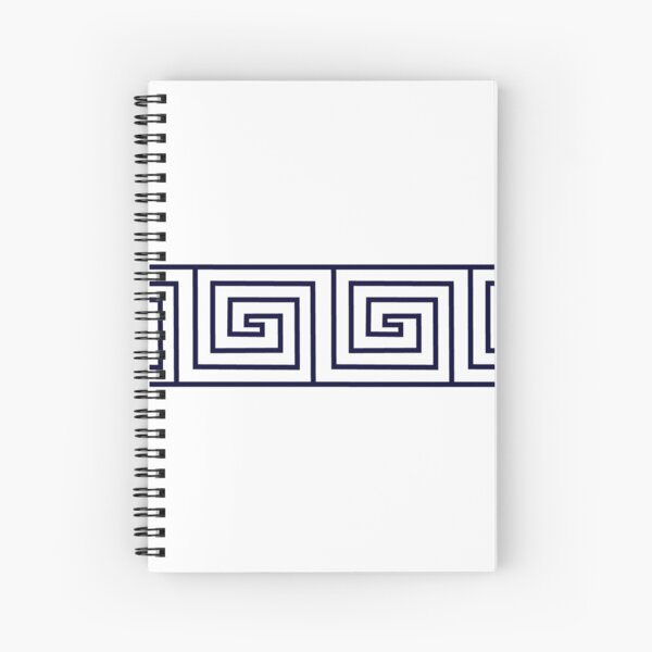 Ozymandias Greek Key Pattern Spiral Notebook Spiral Notebook
