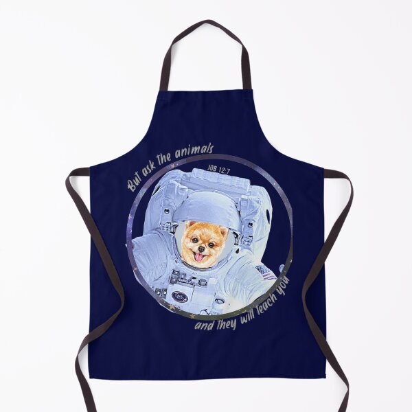 Item preview, Pomeranian Dog Astronaut in Space Bible Verse Ask the Animals Job 12:7 designed and sold by TheKingdomAttic.