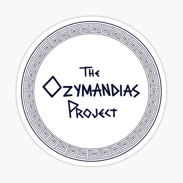 The Ozymandias Project White Logo Stickers Sticker