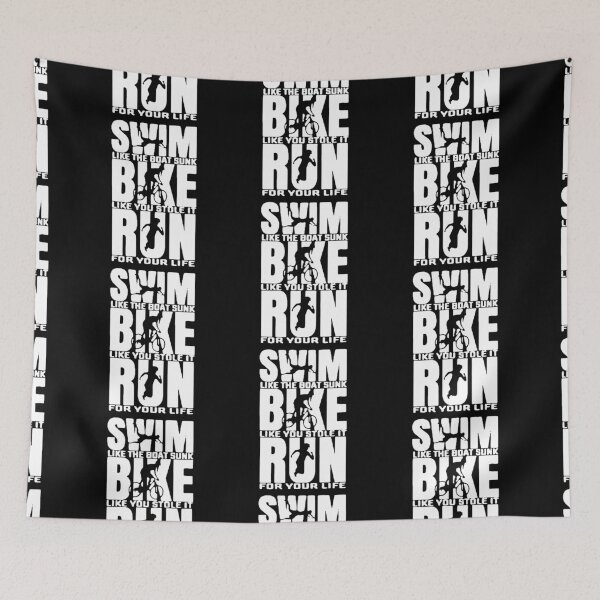 Item preview, Triathlon Funny Athlete Triathlete Swim Cycle runing Sunk Stole Life Happy Apparel Essential Inspiration Joy Mood Funny designed and sold by DesignByHeartUK.