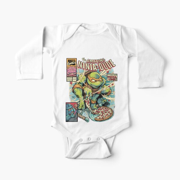 The Amazing Ninja Dude Long Sleeve Baby One-Piece