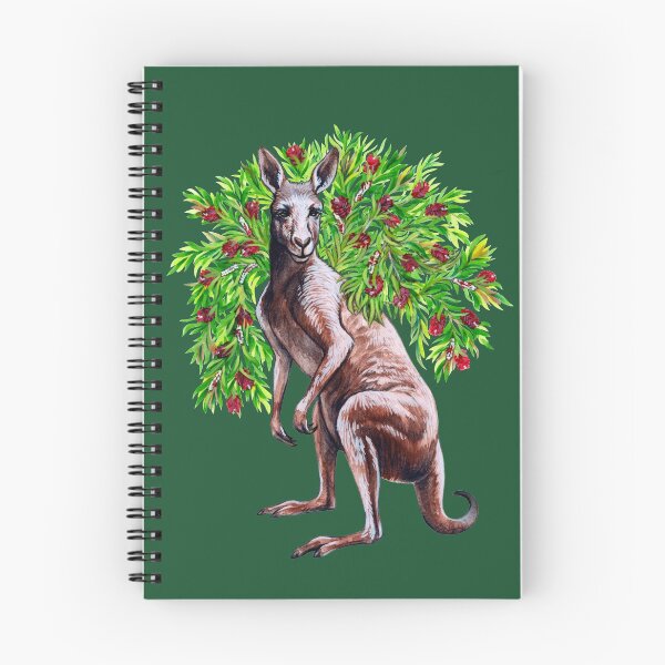 Item preview, Kangaroo with Bottlebrush - Native Australian Christmas designed and sold by Pip Tacla.