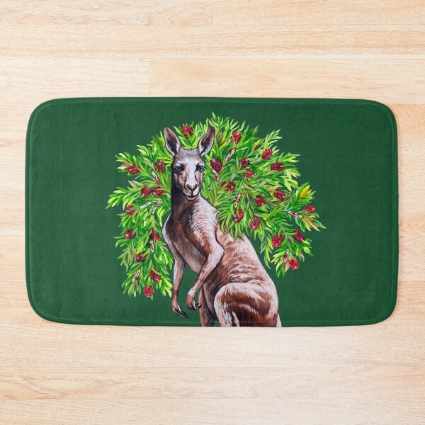 Item preview, Kangaroo with Bottlebrush - Native Australian Christmas designed and sold by Pip Tacla.