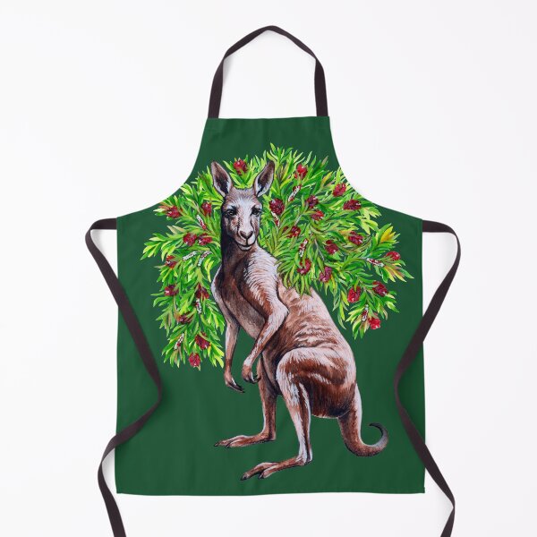 Item preview, Kangaroo with Bottlebrush - Native Australian Christmas designed and sold by Pip Tacla.
