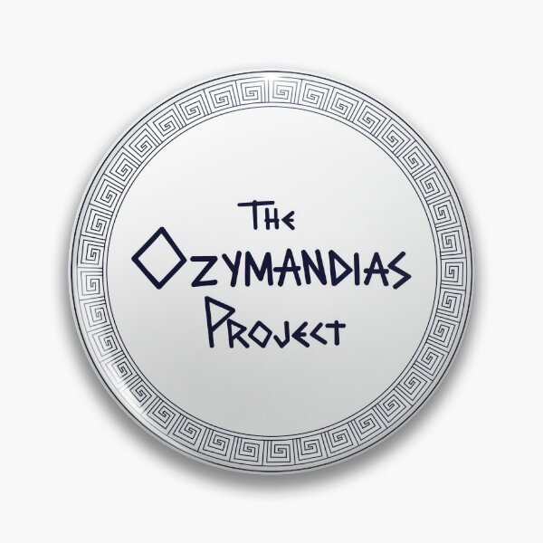 The Ozymandias Project White Logo Pin Pin