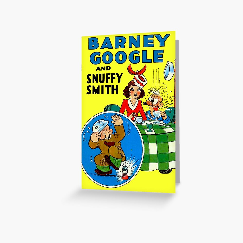 "BARNEY GOOGLE And SNUFFY SMITH; Vintage Comic Cartoon Character Print ...