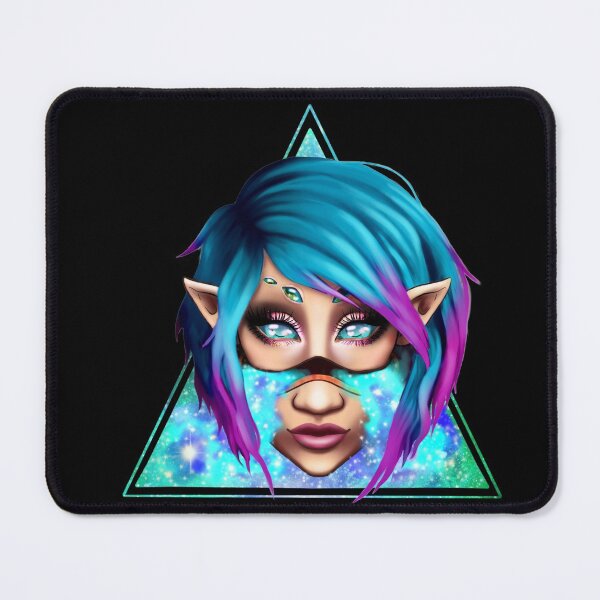 Item preview, elf girl space portrait  designed and sold by elizerart.