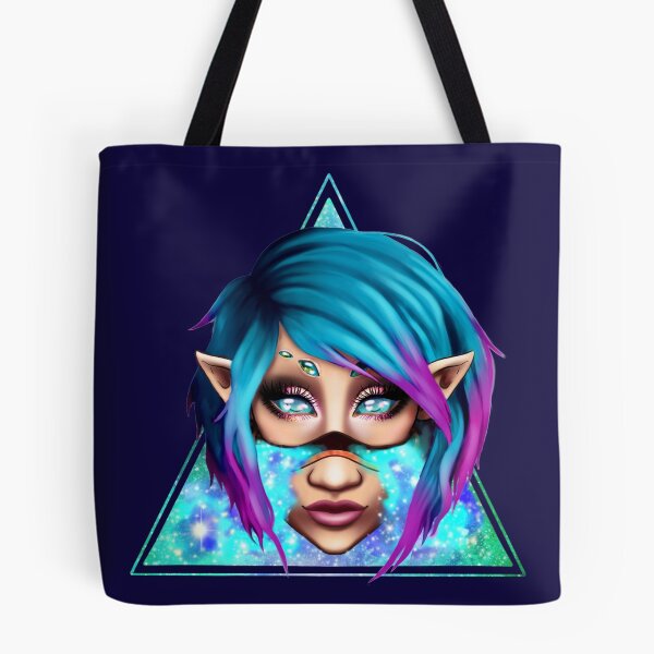Item preview, elf girl space portrait  designed and sold by elizerart.