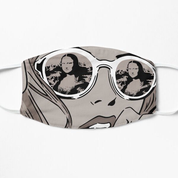 MONA LISA REFLECTIONS MONOCHROMATIC Flat Mask