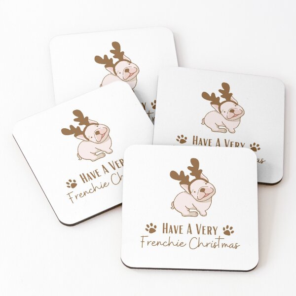 Aperçu de l'œuvre Passez un Noël très Frenchie | Noël Frenchie | Cadeau de Noël pour bouledogue français créée et vendue par Presto Prints Design.