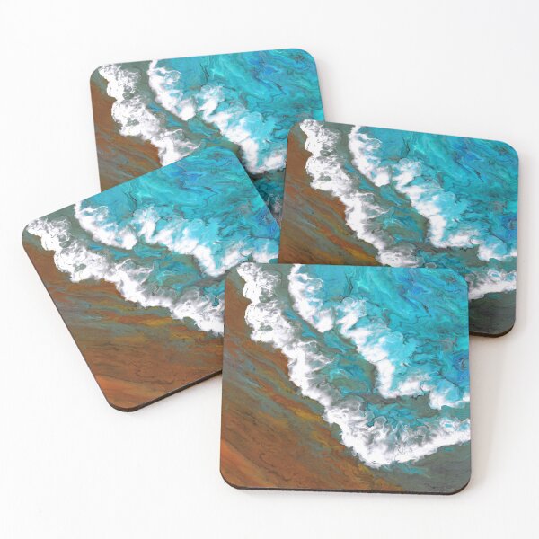 Item preview, Beach Wave - Acrylic Pour designed and sold by HandmadeHill.