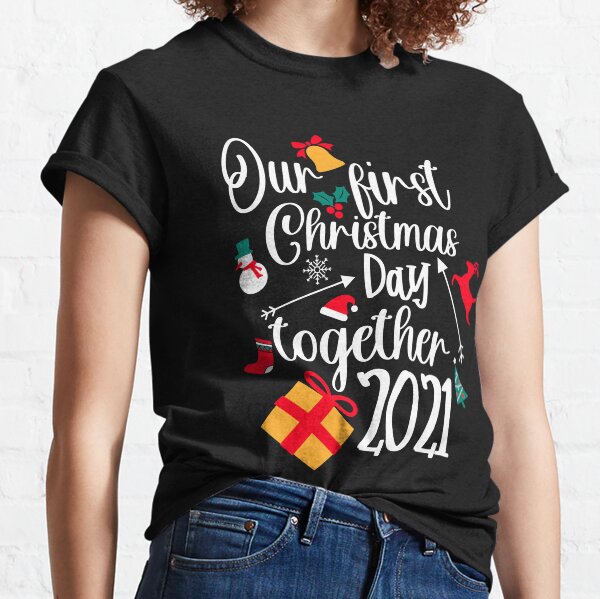 first christmas engaged shirt