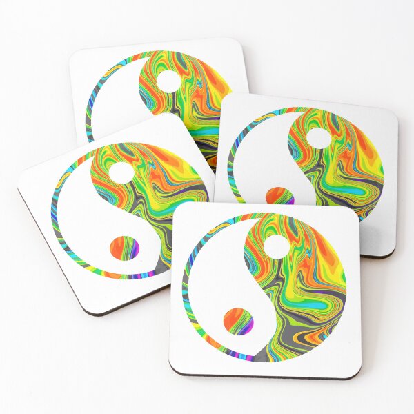 Item preview, rainbow yin yang designed and sold by MoonbeamPhoto.