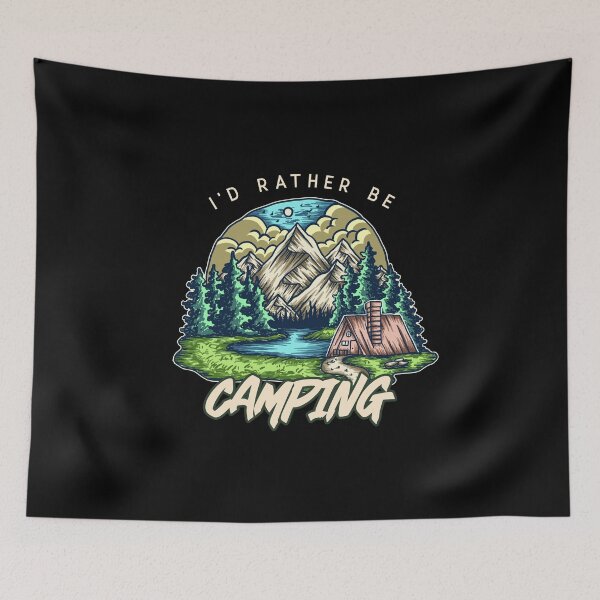 Item preview, I'd Rather Be Camping designed and sold by Crafty-Mornings.