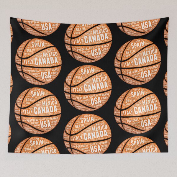 Item preview, Global Basketball World Word Cloud designed and sold by ASAPPTEES.