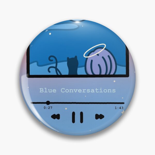 Aperçu de l'œuvre Lecteur de musique Blue Conversations créée et vendue par puddleu.