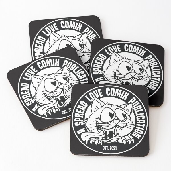 Item preview, Spread Love cat logo designed and sold by spreadlovecomix.