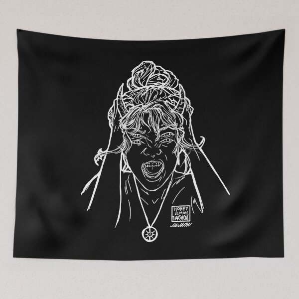 Item preview, Glimm Scream -  white lines designed and sold by honeylemontrash.