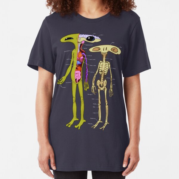 Alien Anatomy - Cutaway Diagram Slim Fit T-Shirt