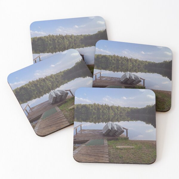 Item preview, Three Canoes in Front of a Calm Lake designed and sold by PaulinaS.