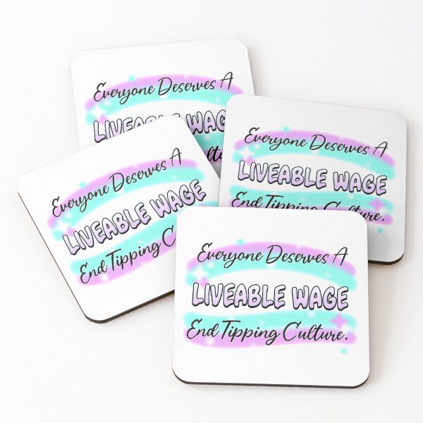 Item preview, Living Wage - End Tipping Culture designed and sold by Picket Club.