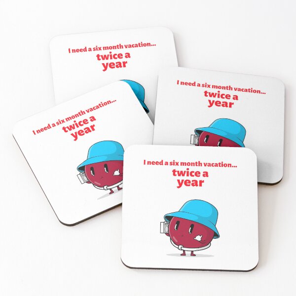 Item preview, I need a six month vacation twice a year - Round Cute Tourist designed and sold by Mechanical-Artt.